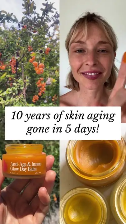 Frøya Organics ad: Real UGC lifestyle photo paired with a bold time-based transformation claim caption over the top.